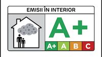 The linear perforated boards with repetitive pattern and acoustic insulation coating; CAPT'AIR technology for improved air quality;.