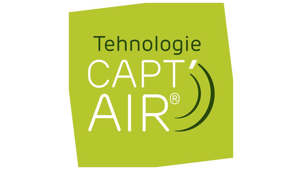 Πλακάκια με γραμμικές διατρήσεις με επαναλαμβανόμενο σχέδιο και με επίστρωση με ρόλο ακουστικής διόρθωσης. Τεχνολογία CAPT'AIR για βελτίωση της ποιότητας του αέρα.