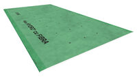 Nida HYDRO⁺ 12.5 mm, the type H2 plasterboard with a water-resistant gypsum core, reinforced with glass fiber and silicone for superior performance. Its robust cardboard coating and chamfered edges ensure easy handling and seamless finishing. The green upper side with screw fixing indicators enhances installation efficiency
